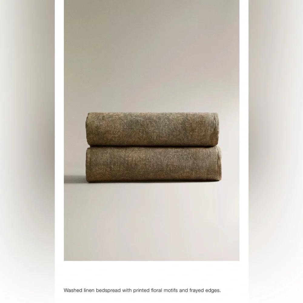 ISO (IN SEARCH OF) Zara Home Morris & Co. Linen Bedcover
